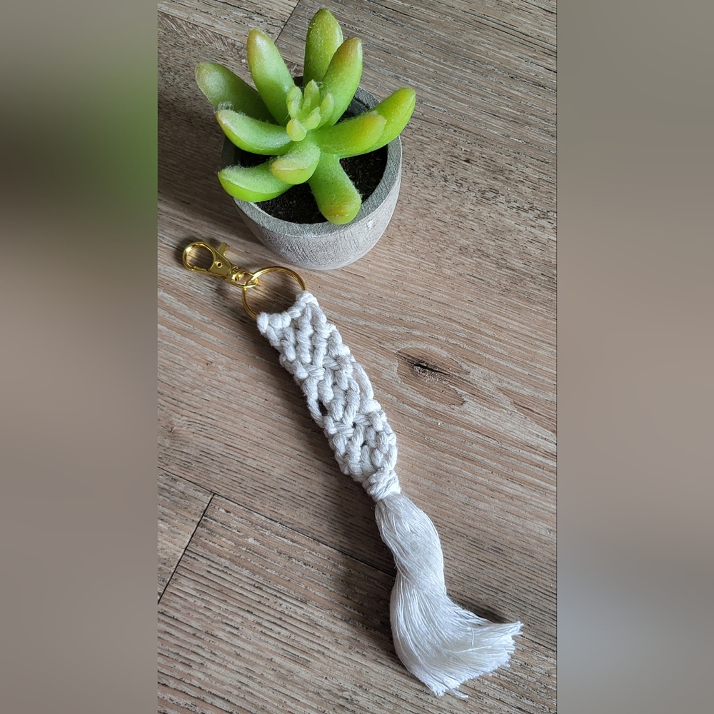 Handcrafted Macramé Keychain